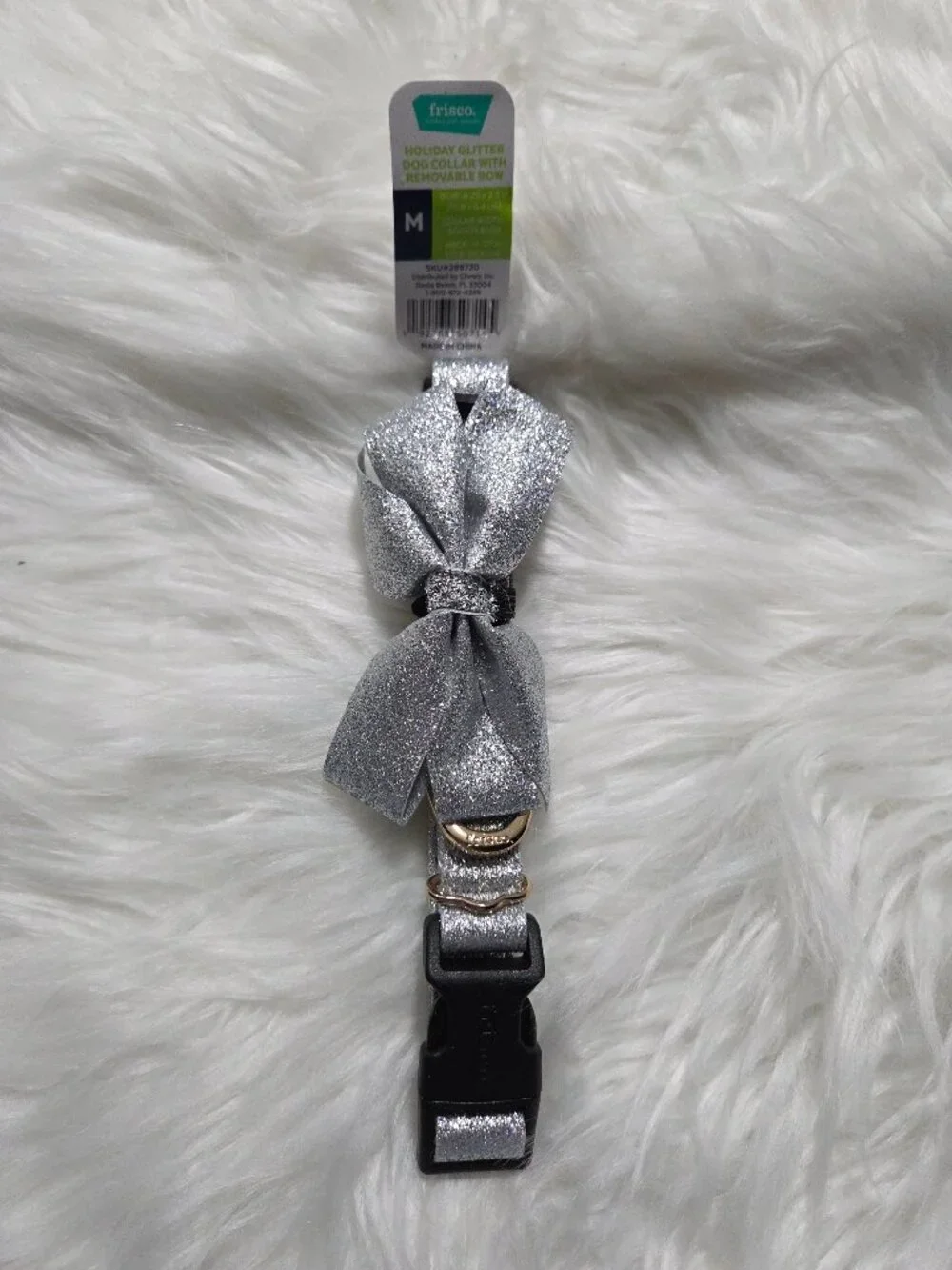 Frisco Glitter Dog Collar w/ Removeable Bow
